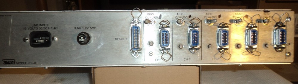 Vacuum General Model 78-8 5-Channel Mass Flow Controller Panel