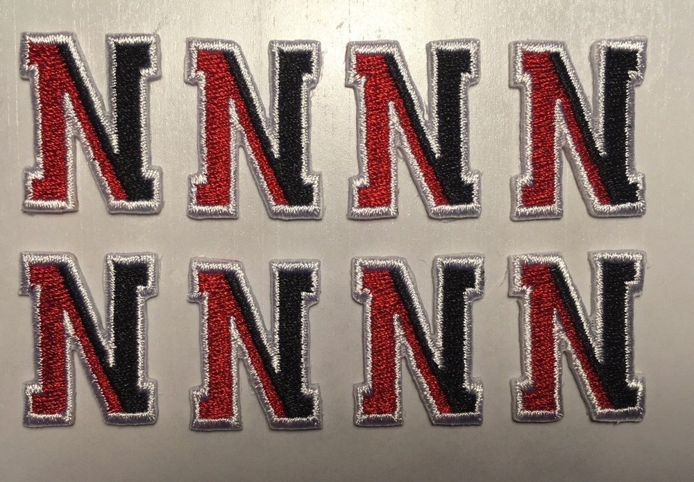 northeastern patch Northeastern Huskies patch N patch iron on backing 8 pcs. 1"