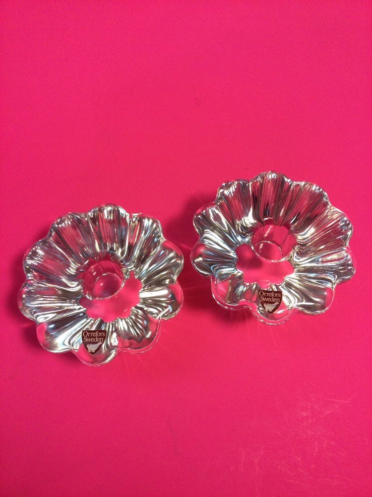 orrefors candle holder