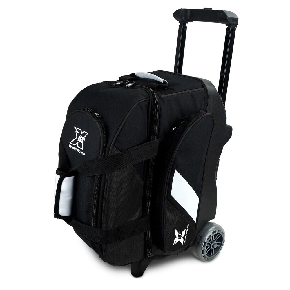 Tenth Frame 2 Ball Roller Bowling Bag Black