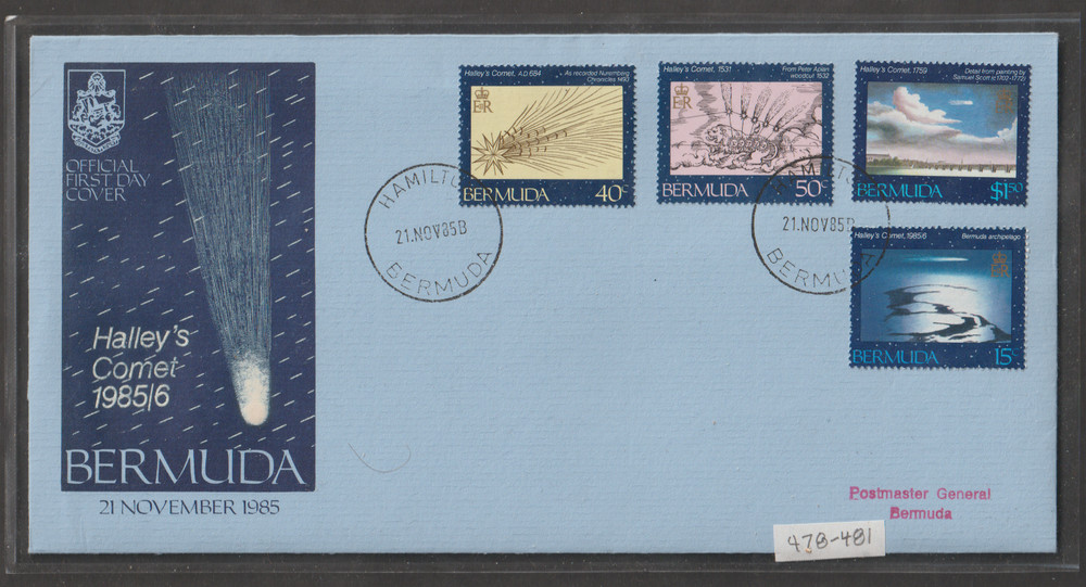 Bermuda FDC 1985 Scott 478-481