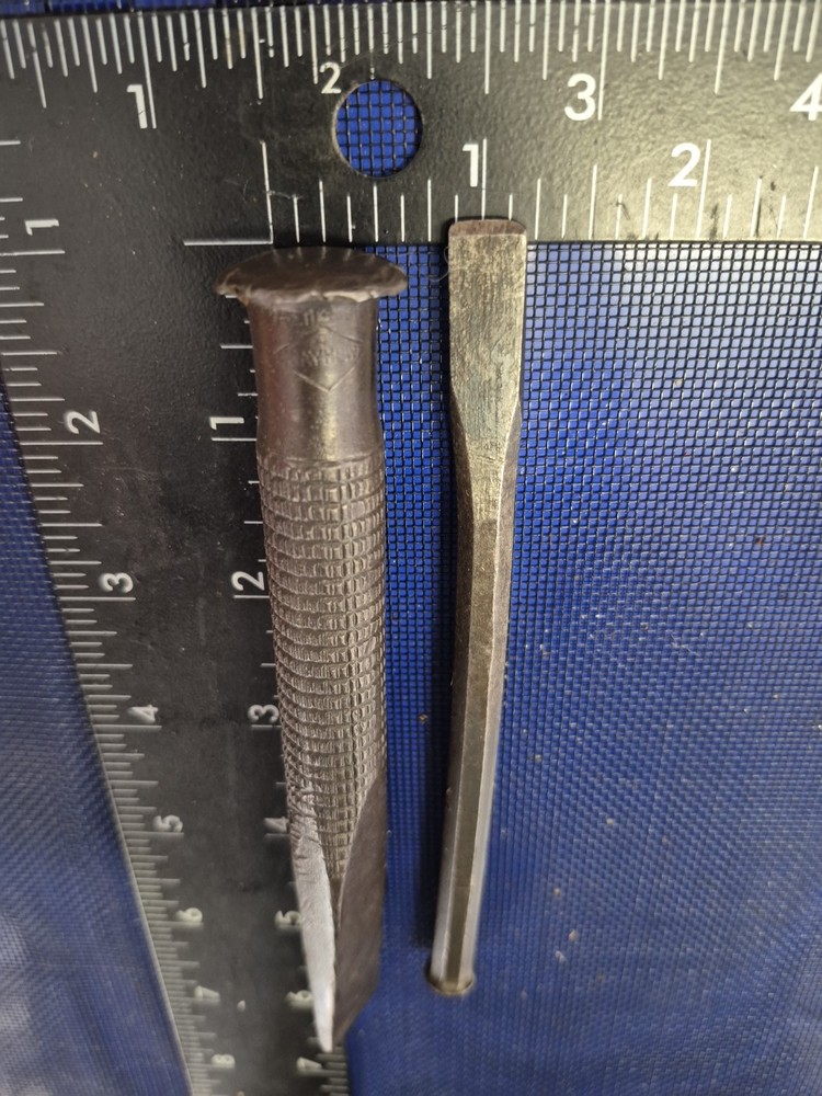 Vintage Mayhew 2 Pc Cold Chisel Lot