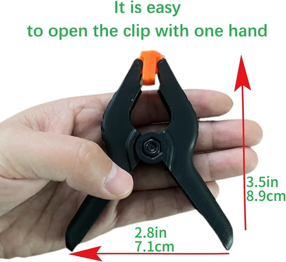 Ergonomic 3.5 Inch Spring Clamps, 10 Pack - Durable & Versatile for DIY Projects