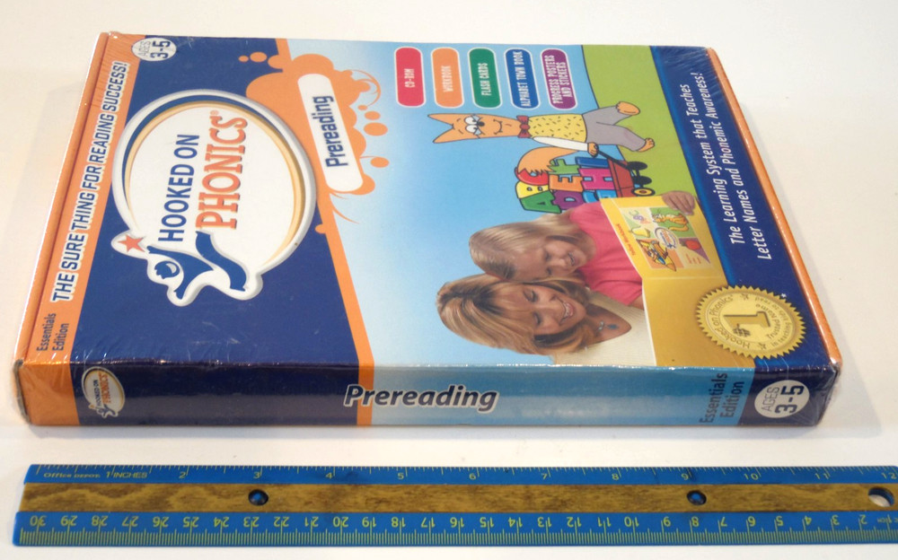 Hooked On Phonics Prereading Ages 3-5 Program Set CD-ROM Workbook - New Sealed
