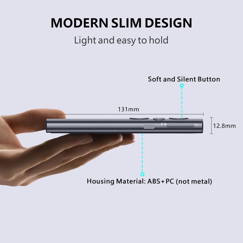 Presentation Clicker with Digital Pointer for TV LED LCD Screen, Presentation...