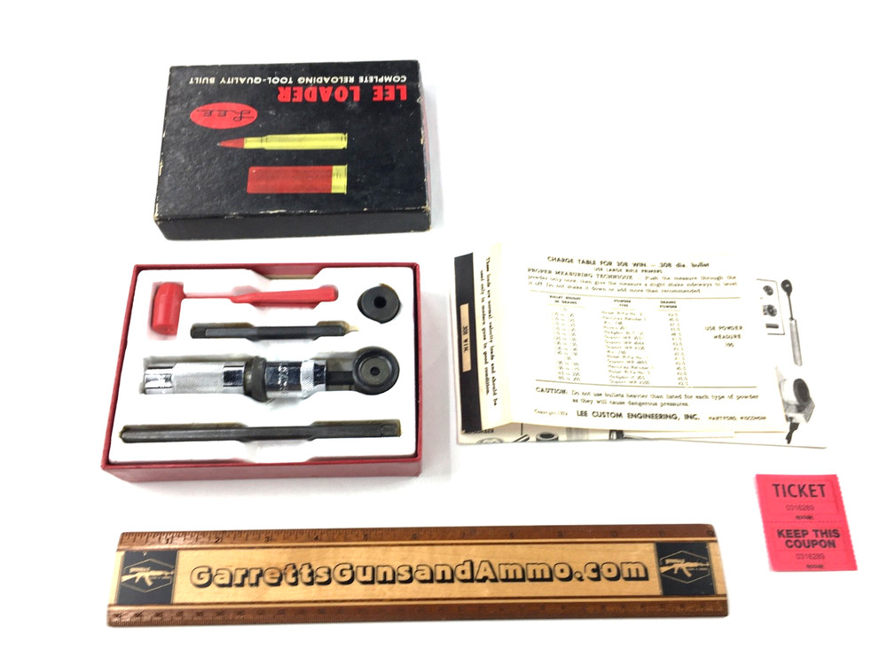 Vintage Lee Loader .308 Wincester hand reloading tool set complete 316289