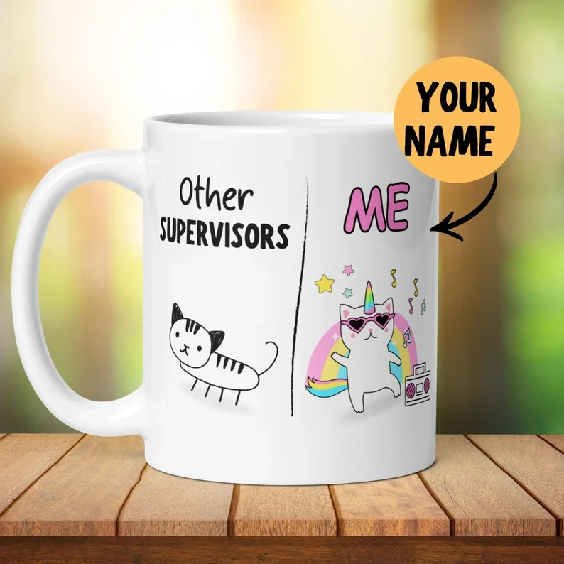 Supervisor Mug Funny Boss Coffee Cup Gift