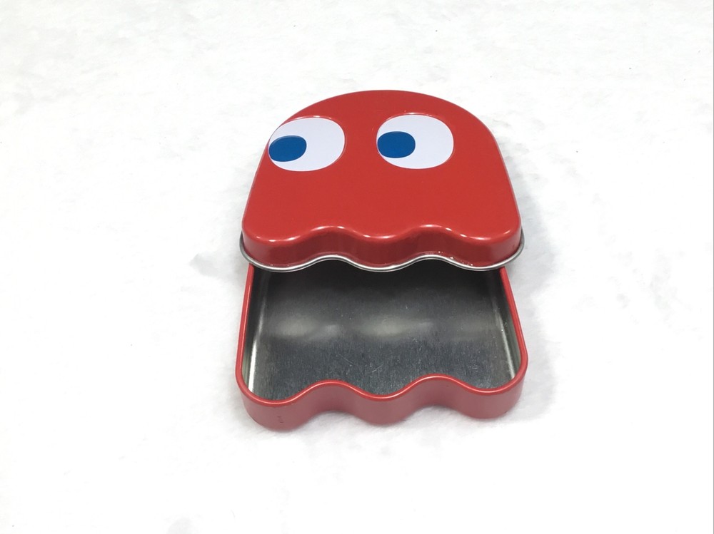 2011 Nampo Pac-Man Empty Red Blinky Candy Tin Container with Lid