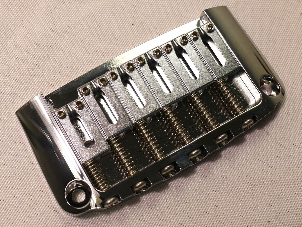 Brass Hardtail Hard Tail Fixed Guitar Bridge 2-1/16'' (52.4mm) String Spacing