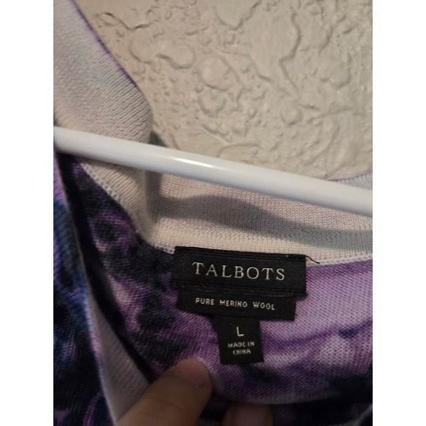 Talbots Floral Sweater