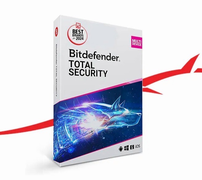 Bitdefender Total Security - 1 Year For 1 Windows PC (Best Antivirus Protection)