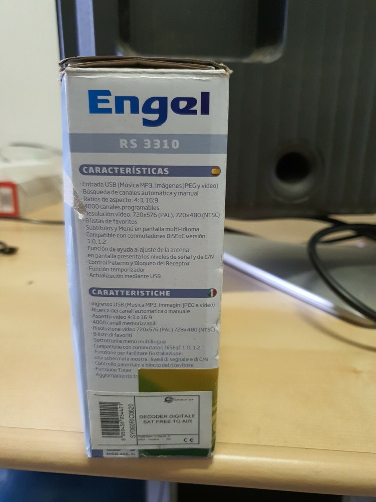 Engel RS3310 Decoder Digitale Ricevitore TV Satellitare DVB-S PVR-Ready refS0219