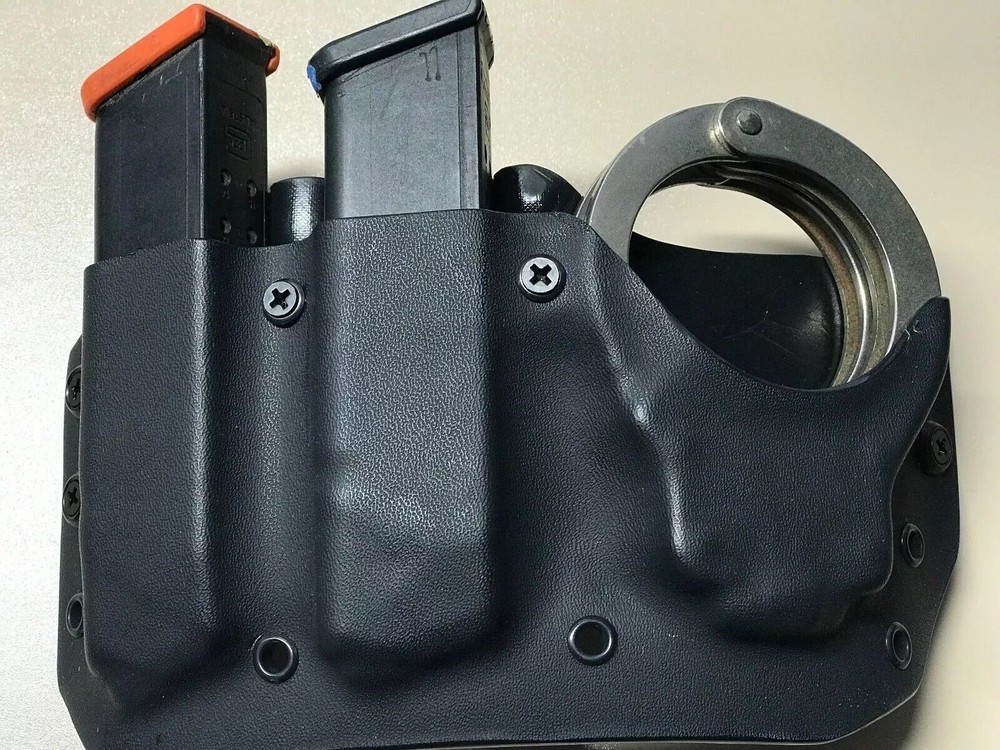 Fits Glock .40/9mm Double mag and Handcuff Pouch