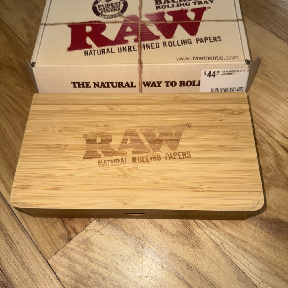 Raw Backflip Magnetic Bamboo Rolling Tray