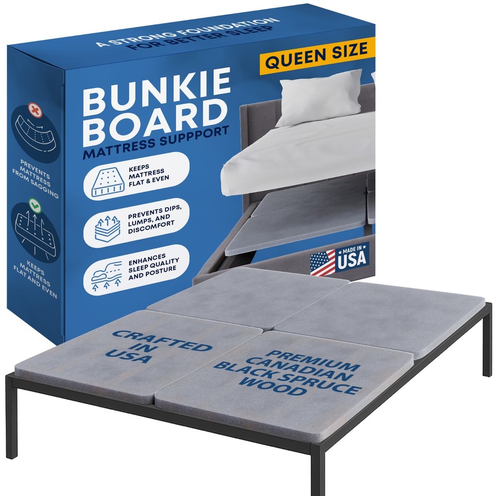 Continental Sleep, 1.5" Split Assembled Bunkie Board for Mattress/Bed Support