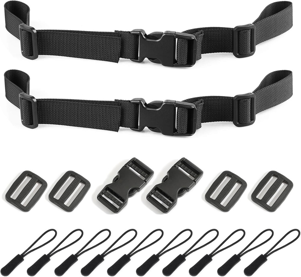 Backpack Chest Strap 2Pcs Heavy Duty Adjustable Backpack Sternum Strap Chest Bel
