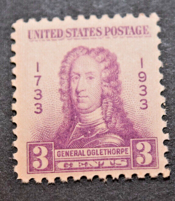 2 - 1932 US Scott #726 - 3 Cent Gen. Oglethorpe - MNH/OG/VF