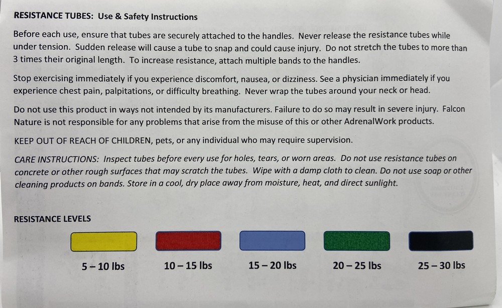 Adrenalwork workout resistance bands