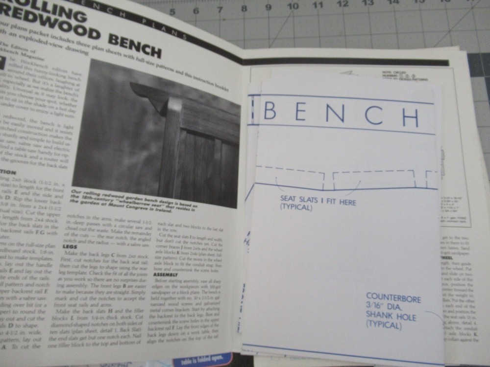 3 Workbench Project Plans. Bench, Deck, Grill Caddie