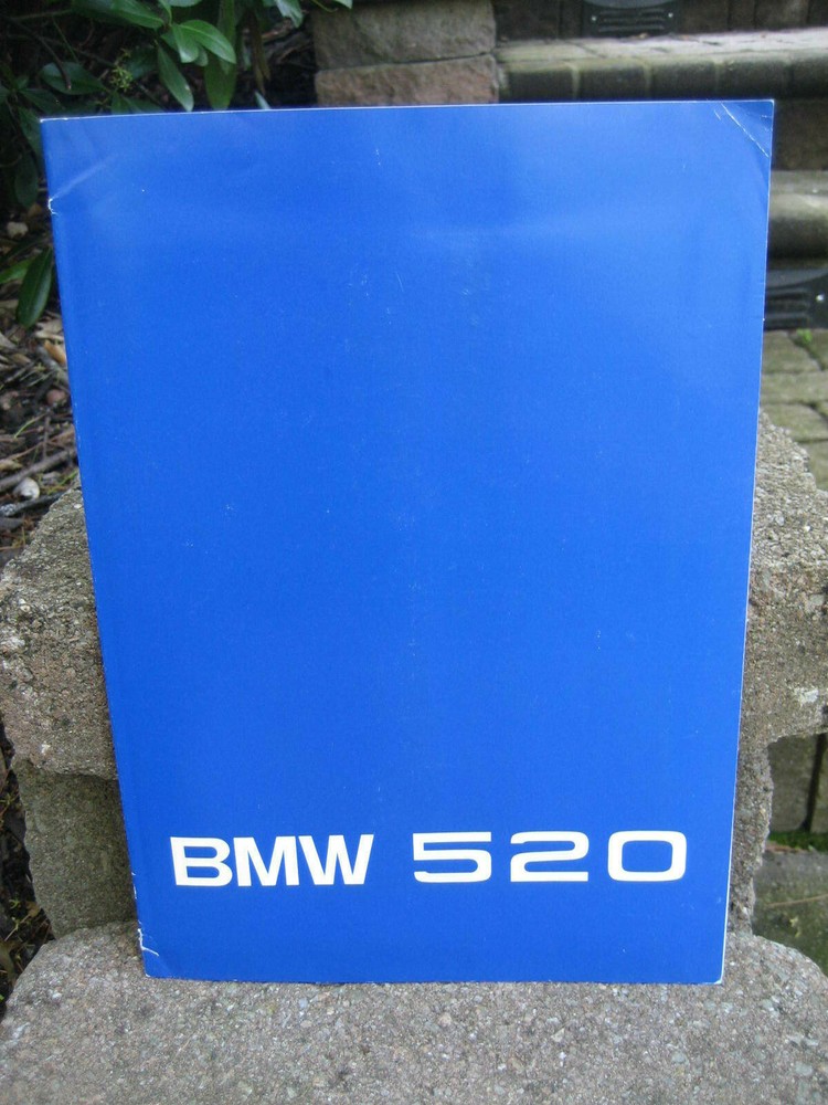 1970's BMW 520 Technical Data Brochure w/ Press Photos