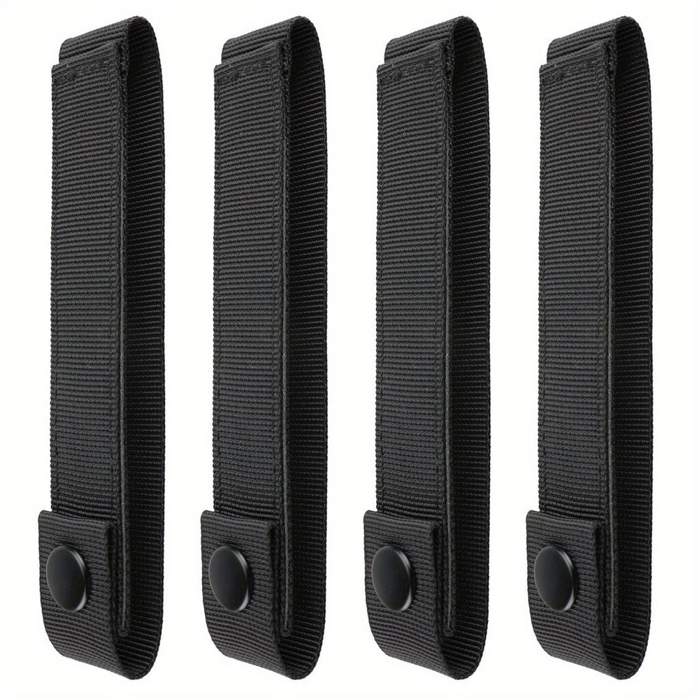 4pc MOLLE Straps with 6 Snap Clips for Tactical Gear
