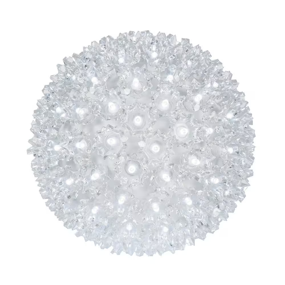 6 In. 70-Light LED Cool White Decorative Starlight Sphere