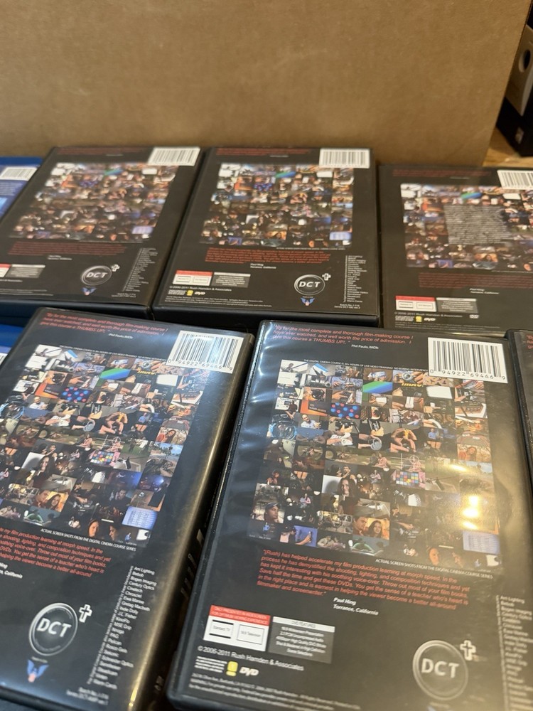 Digital Cinema Training DVD SET LOT Courses From Basic Production To Composit