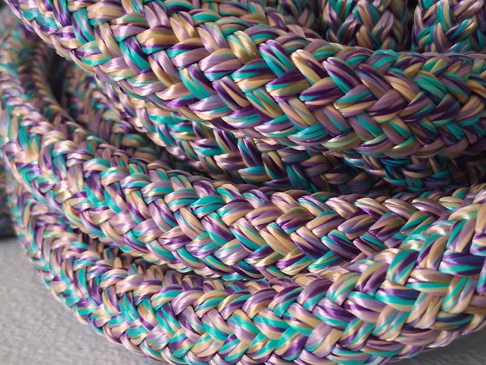 9/16 x 150 ft. Double Braid-Yacht Braid Polyester Rope. Purple Blend Plus
