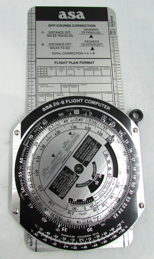 ASA E6-B Flight Computer, ASA CP-R Plotter, Charts