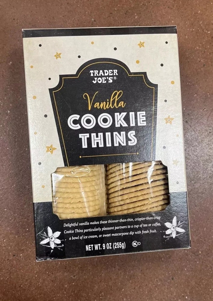 3 🤎 Boxes Trader Joe's Vanilla Cookie Thins 9oz Each Box