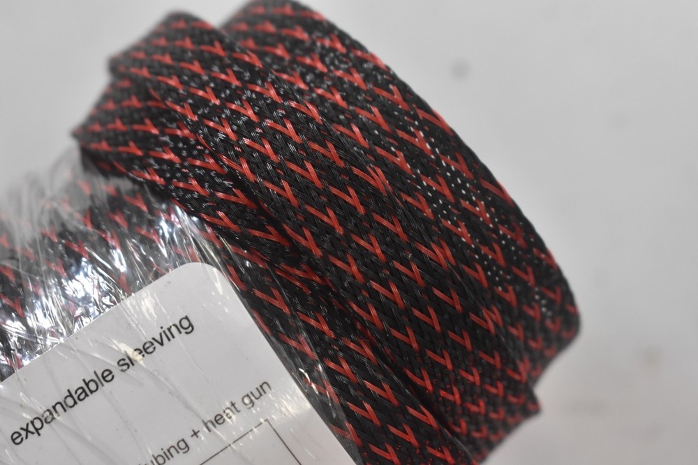 AlexTech Expandable Sleeving Red/Black Replacement Roll For Heat Shrink Gun