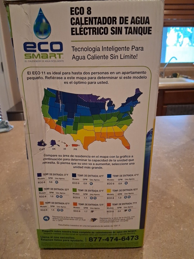 EcoSmart ECO 27 Tankless Electric Water Heater 27 kW 240 V