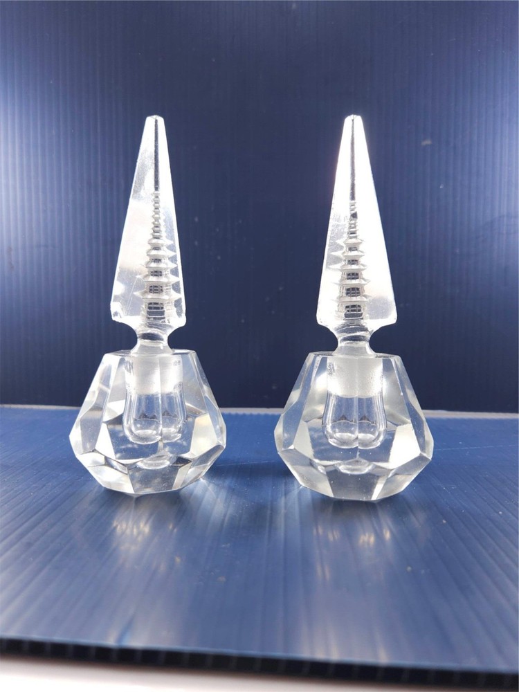 Two Glass Perfume Bottles