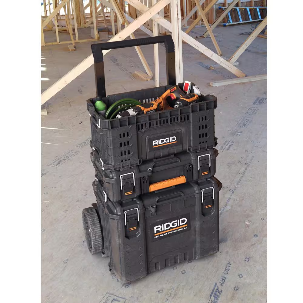 Pro Gear System Gen 2.0 Stackable 22 In. Durable High-Impact Crate