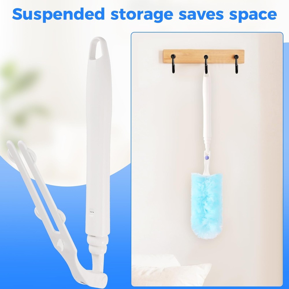 2 Replacement Handles Compatible with Swiffer Duster Refill, Long Extended Ha...
