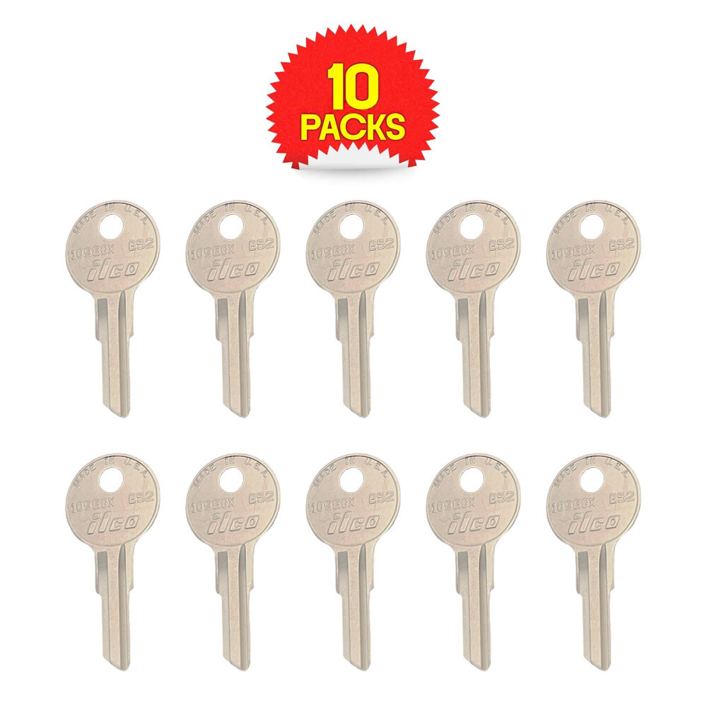 B52, 1098GX Key Blank Nickel