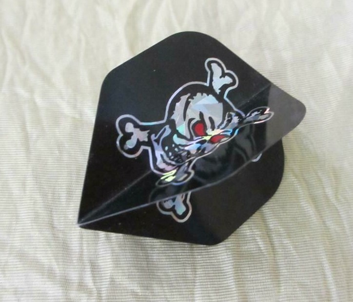 dart tip black with metallic skull JUST ONE