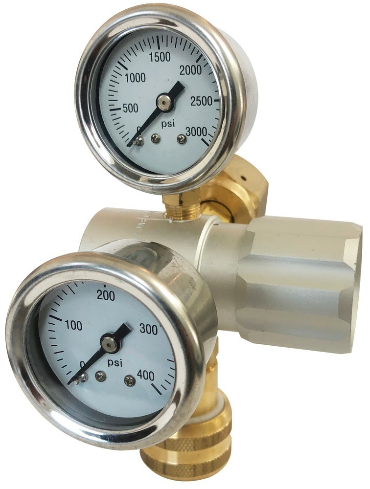 PREECE PRECISION Series 3000 High Flow Adjustable CO2 Tank Cylinder Regulator