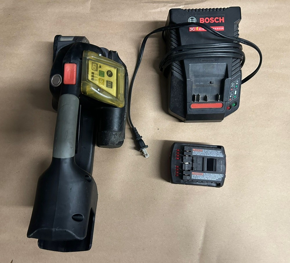 Signode BXT2 5/8 16mm Battery Strapping Tool With Batteries And Charger