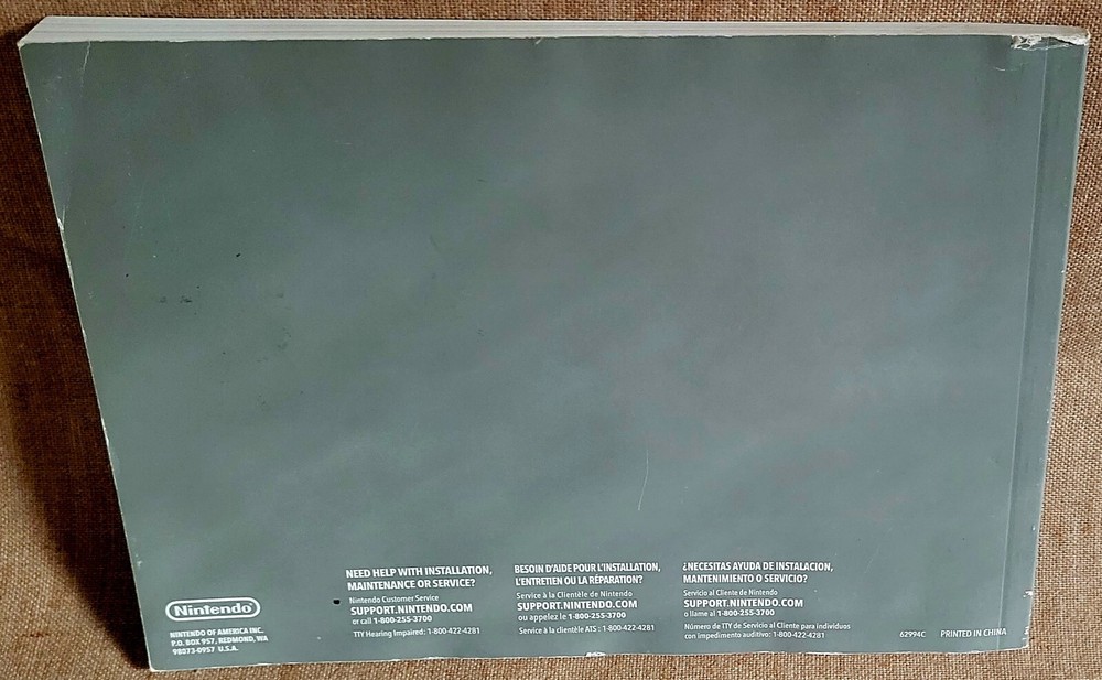 Wii Operations Manual Nintendo 2007 Great Condition