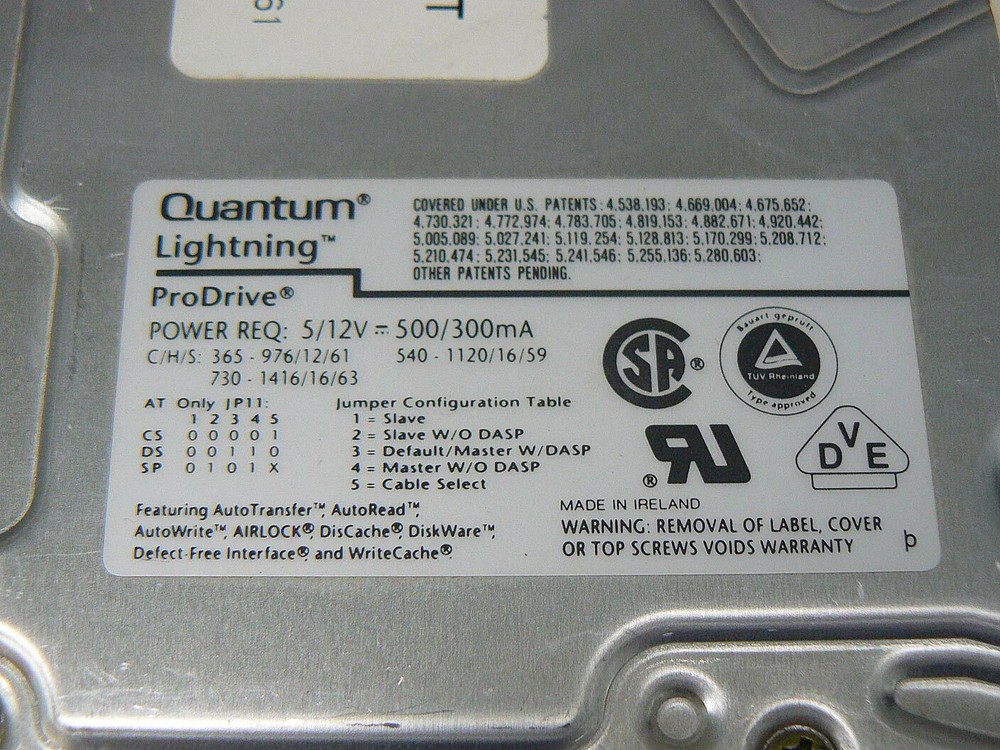 Quantum LT36A461 IDE Hard Drive - Model 365AT - (( TESTED ))