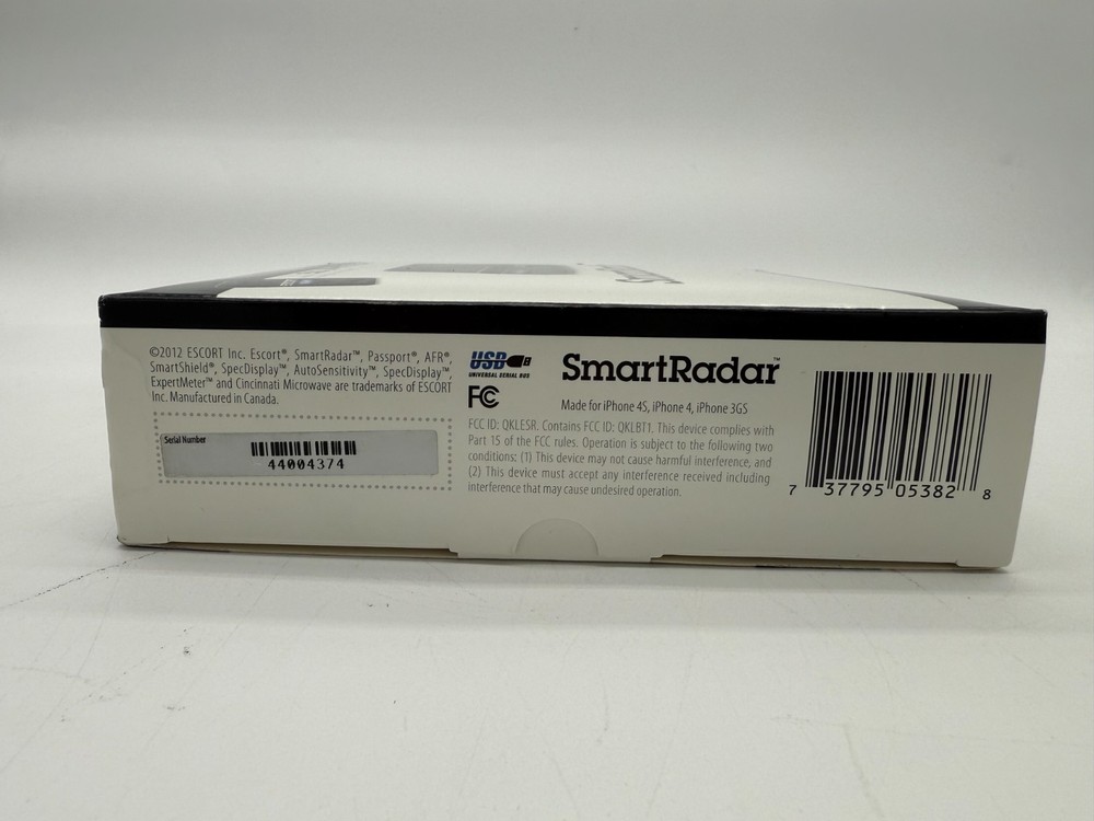 New Escort smart radar w/ passport display SMARTRADIPH Bluetooth iPhone