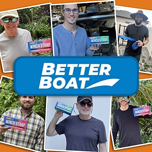 Boat Trailer Winch Strap with Hook, Heavy Duty Replacement for Hand 5000 Lbs