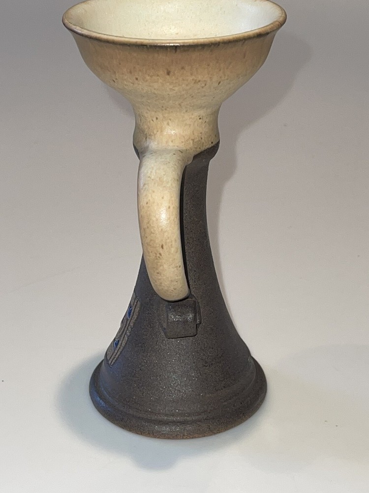 Jack O'Patsy JOP Ireland Studio Pottery Celtic Spiral Votive Candle Holders EUC