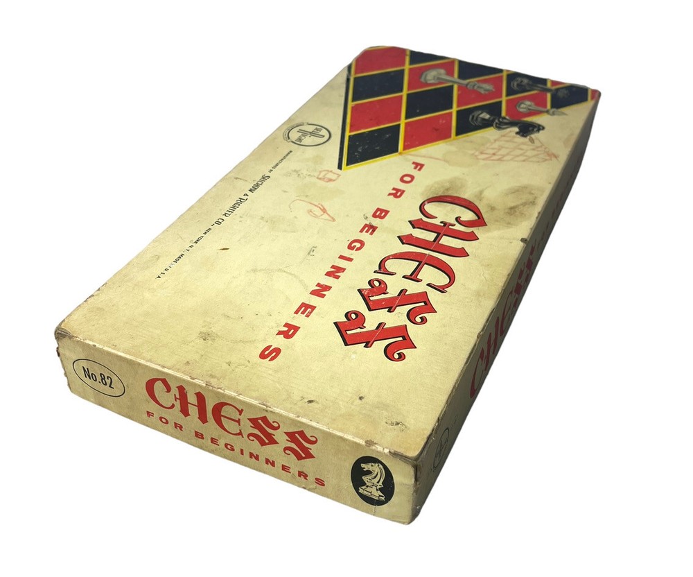 Vintage Chess Set For Beginners 2.75” King Sel Right Game Complete USA Made