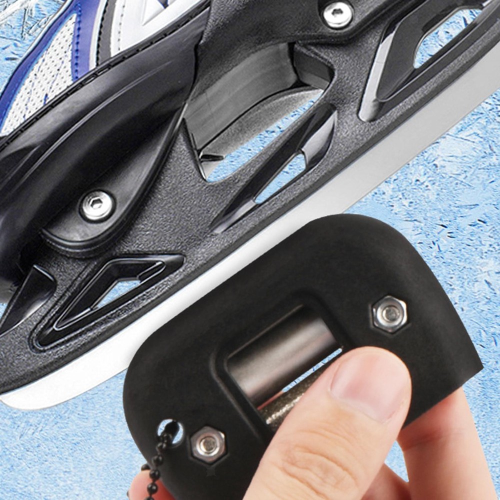 Ice Skate Sharpener Whetstone Handheld Professional Adjustable Width Portable