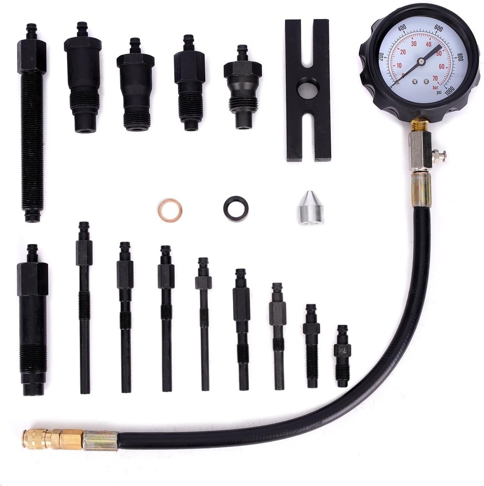 Diesel Engine Cylinder Compression Tester Pressure Test Tool Kit Direct Indirect