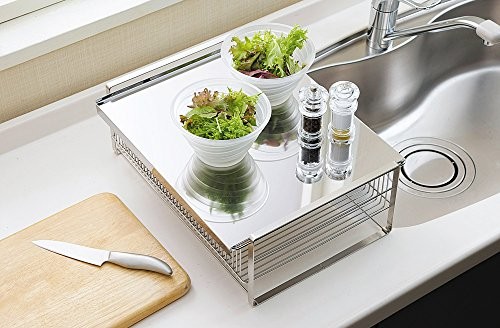 Shimomura Kitchen Drying Rack Wide Vertical with a chopstick rest Japan