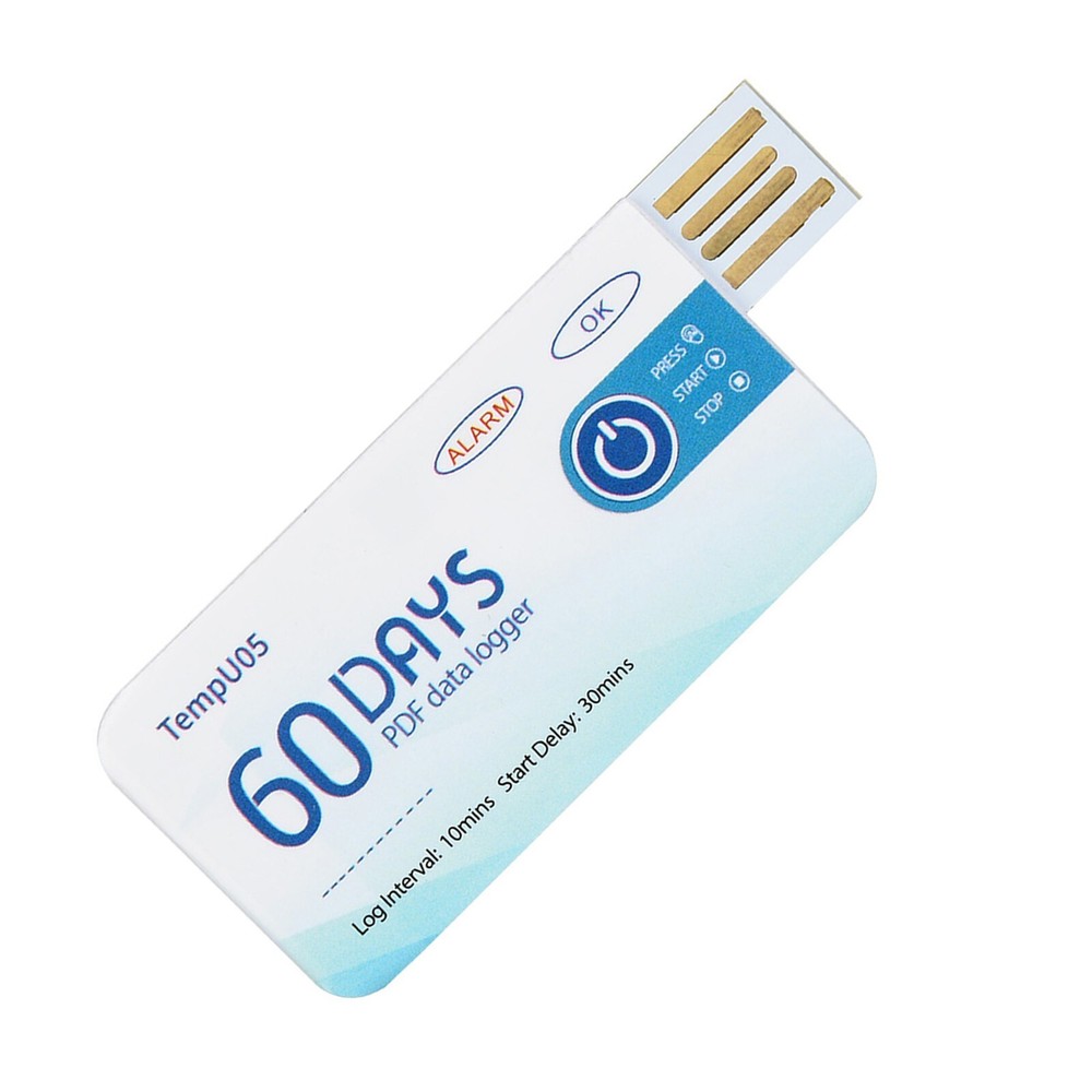 TempU05 Single Use Temperature Data Logger Disposable USB Temperature Recorder