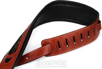 Levy's PM31 Veg-Tan Leather Guitar Strap - Walnut